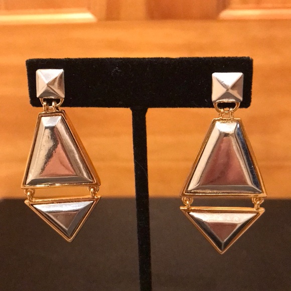 Vince Camuto Two Tone Earrings - Picture 4 of 7